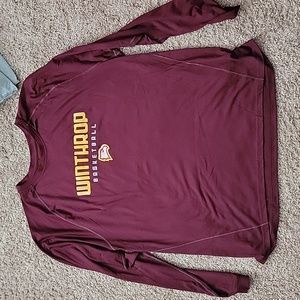 Winthrop basketball long sleeve Adidas Climate t shirt